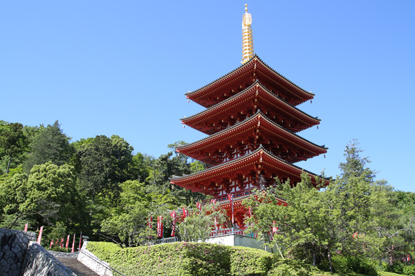 関東三大不動、真言宗智山派別格本山「高幡不動尊金剛寺」。新選組土方歳三の菩提寺。